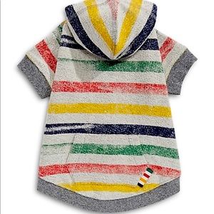 🐶 Like new little dog hoodie - HBC stripes!